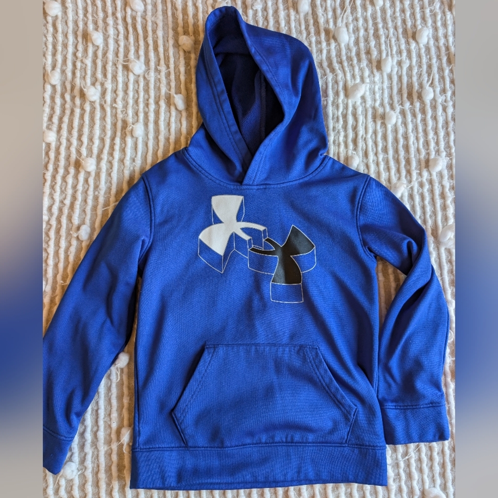Under Armour Kids Royal Blue Hoodie-size 7